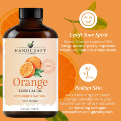 Orange essential oil for skincare, massage, and soaps