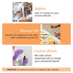 Label of Handcraft Blends orange essential oil