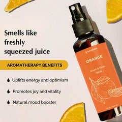 Pillow spray mist released over pillows