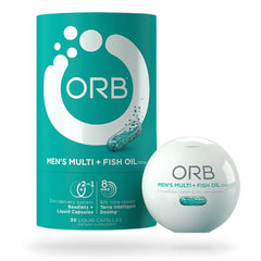 ORB Men’s Multi-Vitamin + Fish Oil bottle front