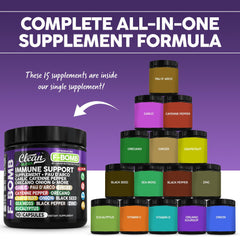 Oregano oil immune-support capsules