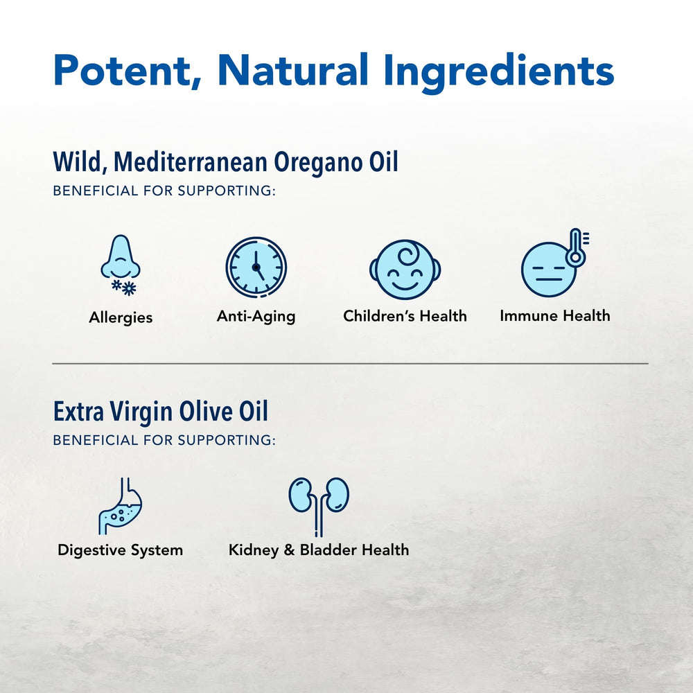 Label close-up for Oreganol P73 Gel-Capsules