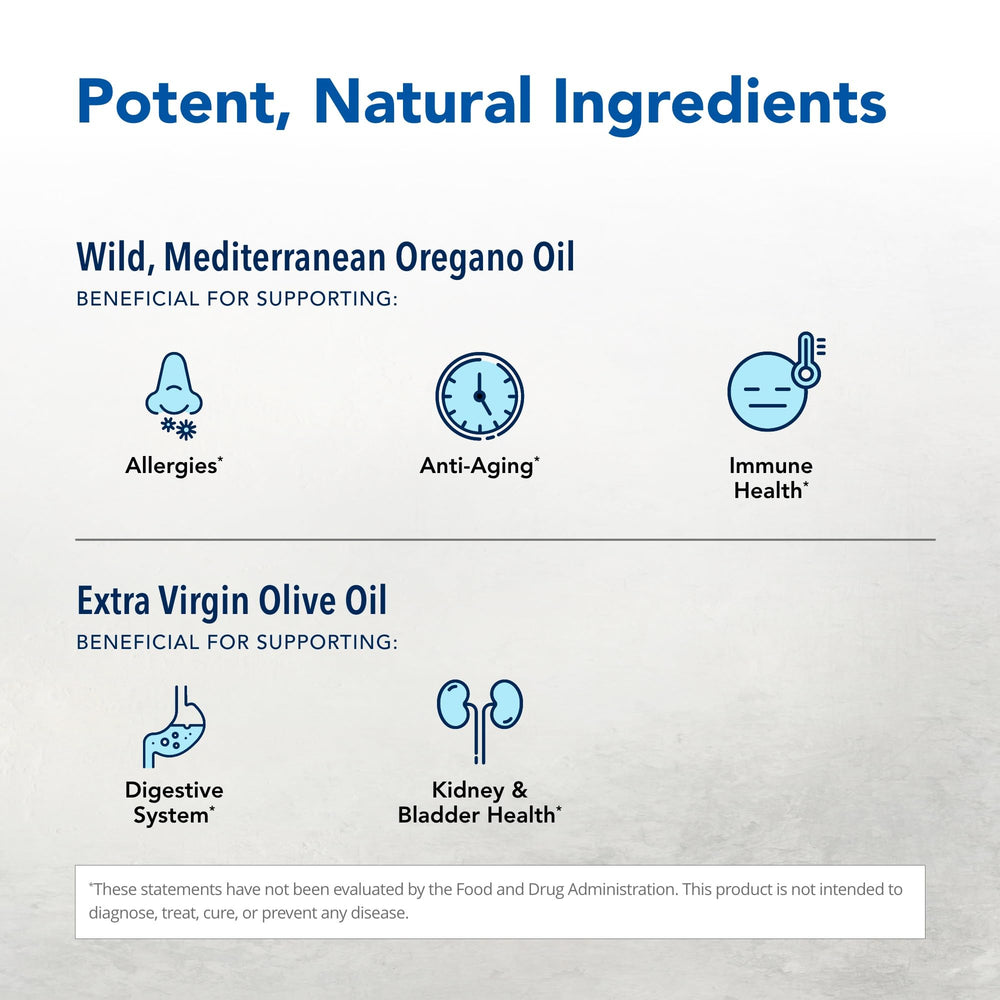 Oreganol P73-60 softgels two-pack side view
