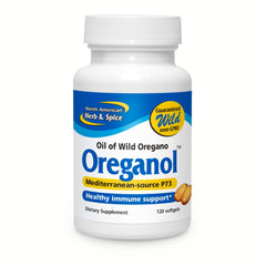 Oreganol P73 Softgels bottle front 120 count