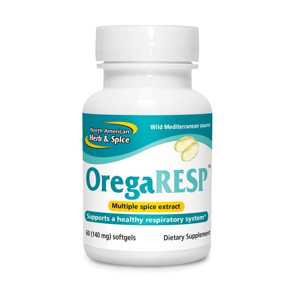 OregaResp P73-60 Softgels bottle front label