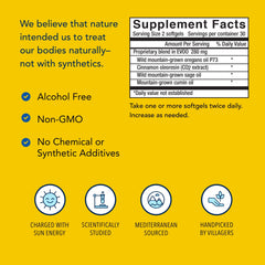 Pack of 3 bottles of OregaResp P73-60 Softgels