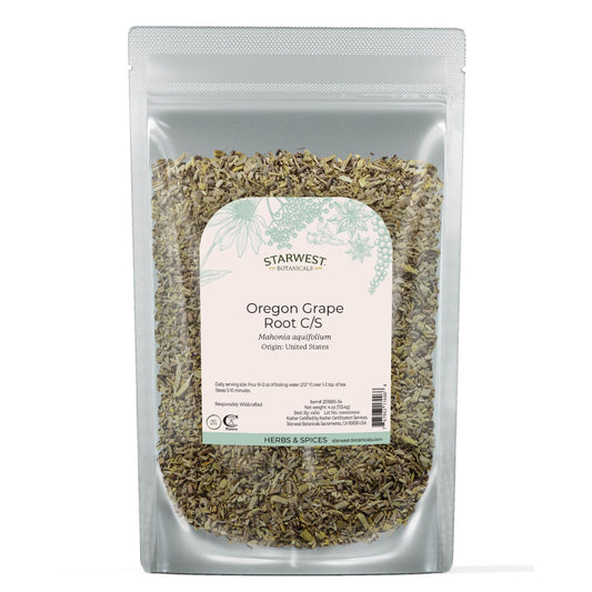 Oregon Grape Root cut and sifted in a 4 oz pouch