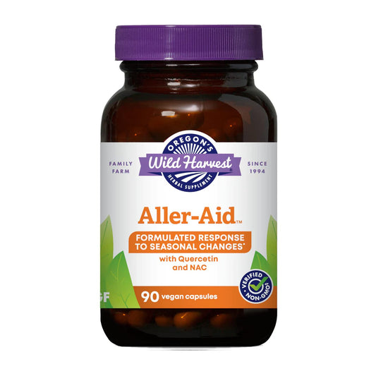 Oregon's Wild Harvest Aller-Aid Quercetin bottle label