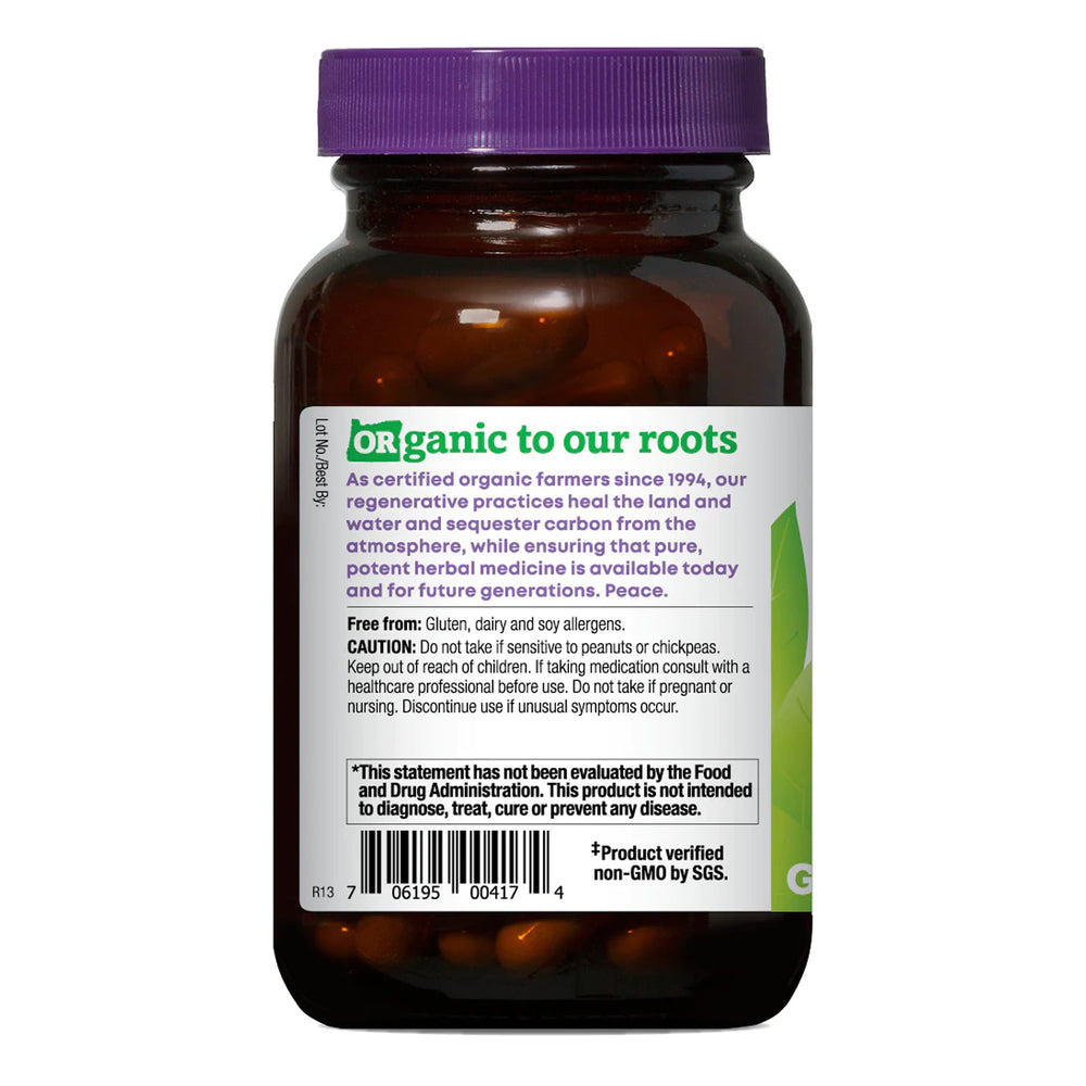 Open bottle releasing aroma of whole organic Astragalus and Reishi