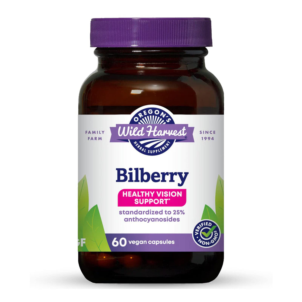 Oregon's Wild Harvest Bilberry capsules bottle