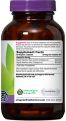 Hawthorn capsules packaging label – USDA Organic, non-GMO, gluten-free