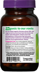 Product label showing organic certification and ingredients for Lion's Mane formula