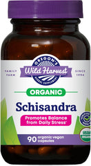 Oregon's Wild Harvest Schisandra Organic Herbal Supplement bottle, 90 count