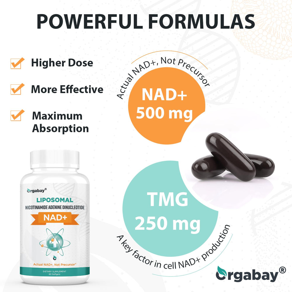 60 days supply of Orgabay NAD+ liposomal supplement