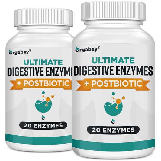 Orgabay Digestive Enzymes 1000mg with Postbiotics capsules