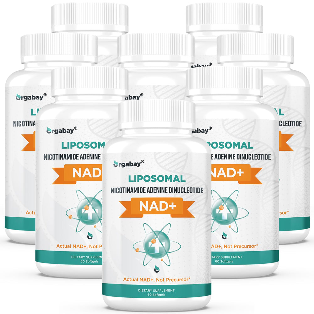 Orgabay Liposomal NAD+ 500 mg softgel bottle with label