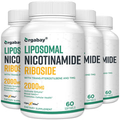Orgabay Liposomal Nicotinamide Riboside 2000 mg bottle label