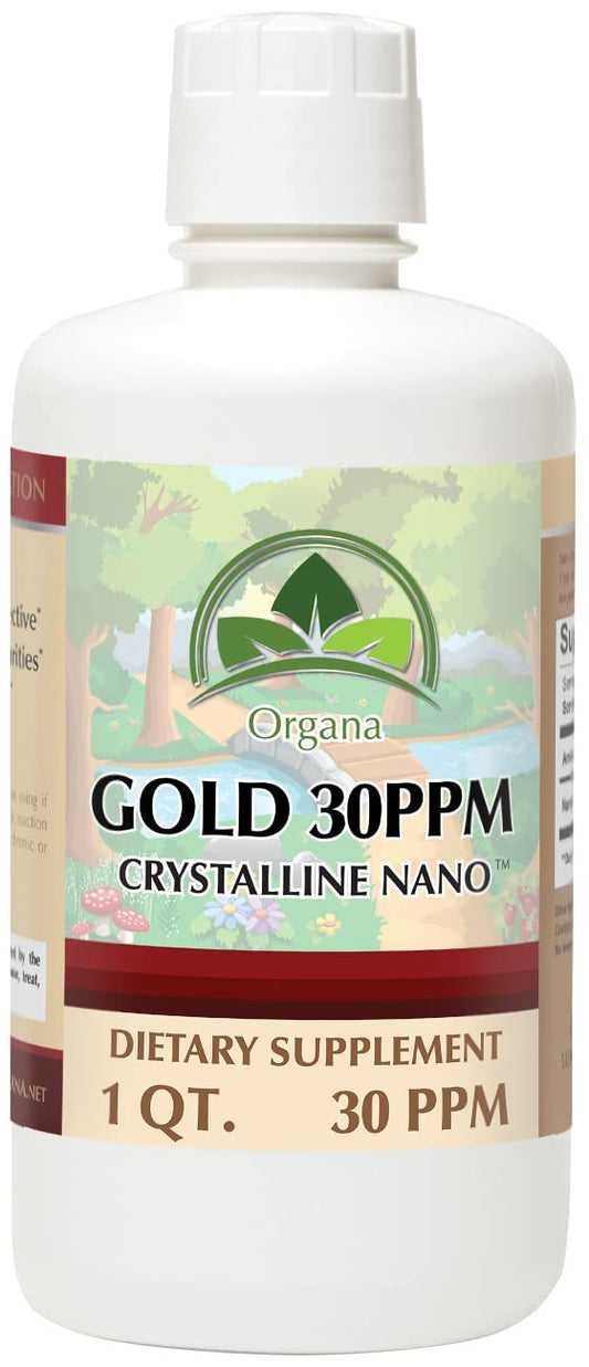 Organa Pure Crystalline Liquid Gold - 30 PPM in 32 oz bottle
