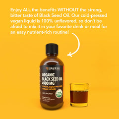 Packaging of Organic Black Seed Oil 8 oz