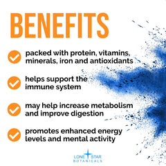 Blue spirulina powder as natural smoothie colorant