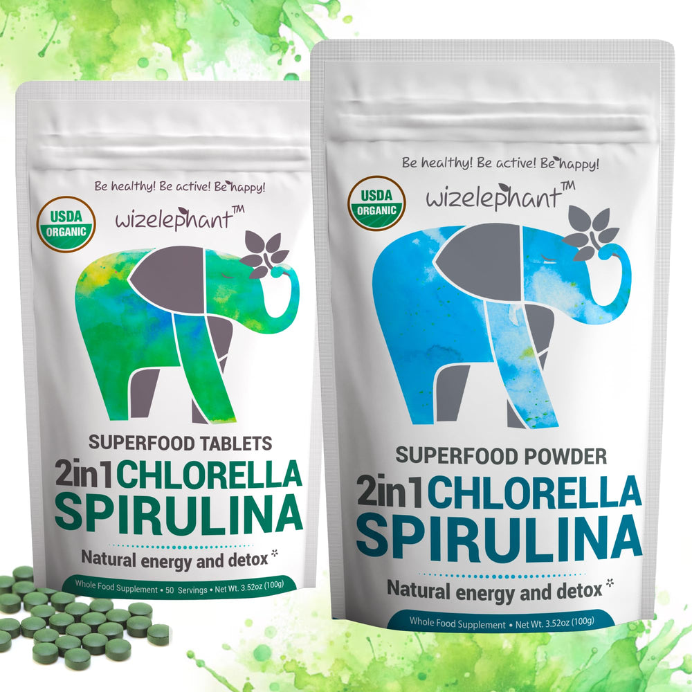 Organic chlorophyll spirulina tablets