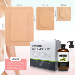 Organic cold-pressed castor oil in 473ml glass bottle