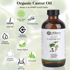 Organic cotton castor oil pack wrap laid flat