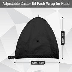 Organic cotton material for skin-friendly castor oil pack wrap