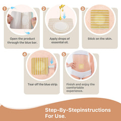 Organic cotton component of castor oil patch