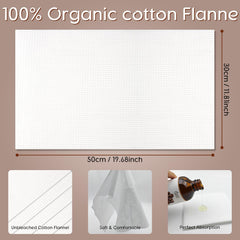 Unbleached organic cotton flannel cloth for castor oil packs