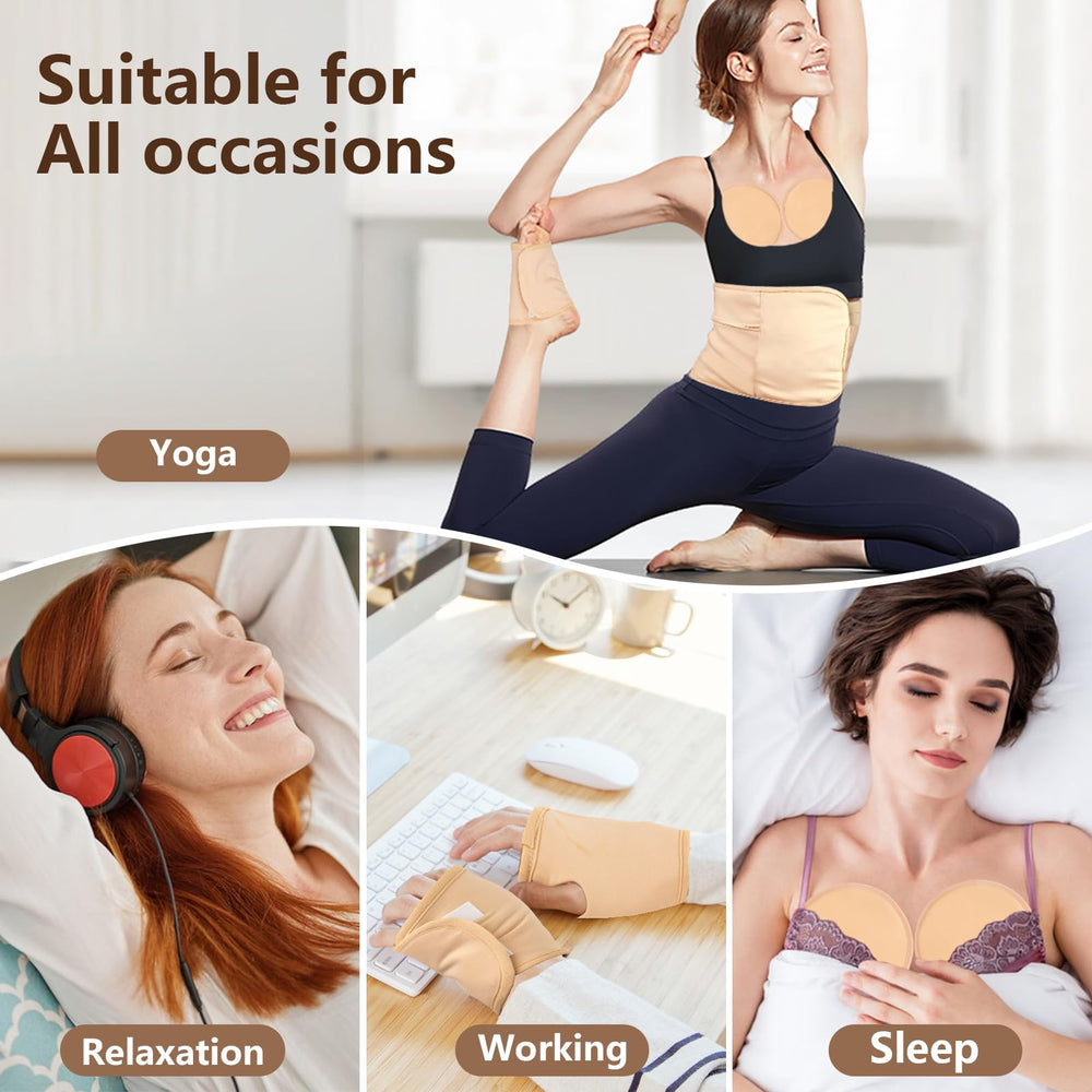 Organic cotton pads for hot and cold therapy