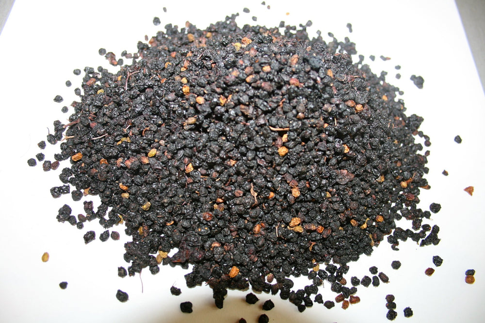 Dried elderberries in bag - 6 oz - organic