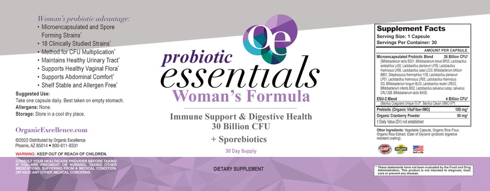Made in USA – women-owned, vegan and non-GMO probiotic capsules