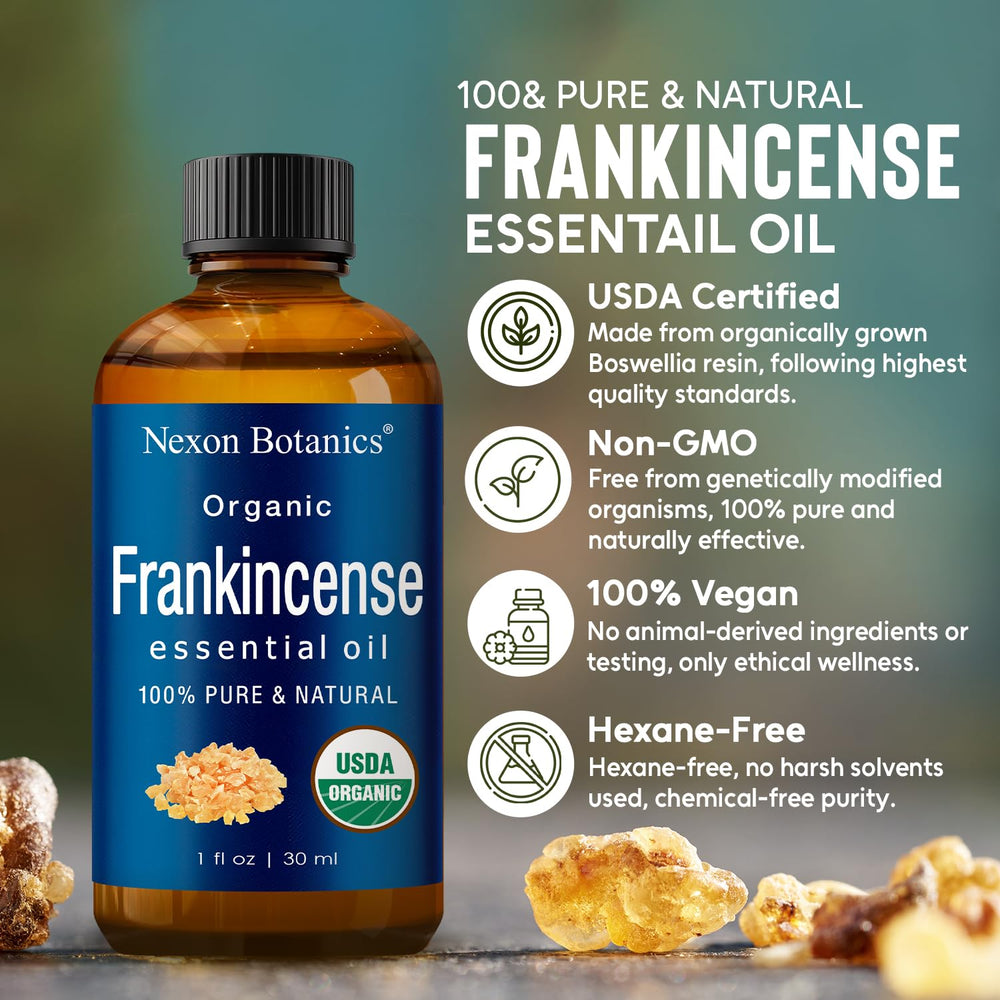 Boswellia Serrata resin and frankincense tree leaves