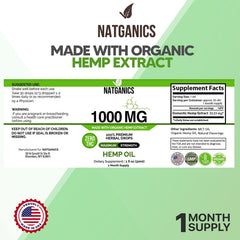 Hemp oil drops mint flavor 1000mg