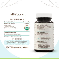 Organic herbal supplement vegetarian capsules packaging