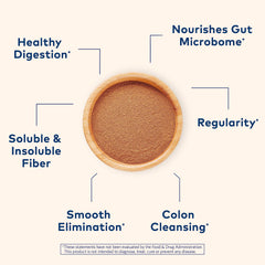 Whole psyllium husk powder packaging with label