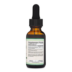 Organic ingredients label and vegan certification for valerian drops