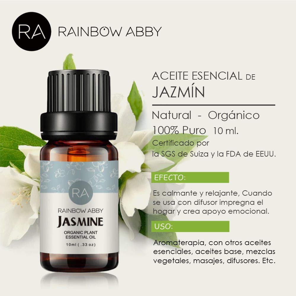 Organic jasmine essential oil bottle 10ml
