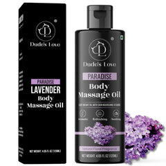 Hero image of Organic Lavender Floral Edible Full Body Massage Oil bottle, 4.05oz.