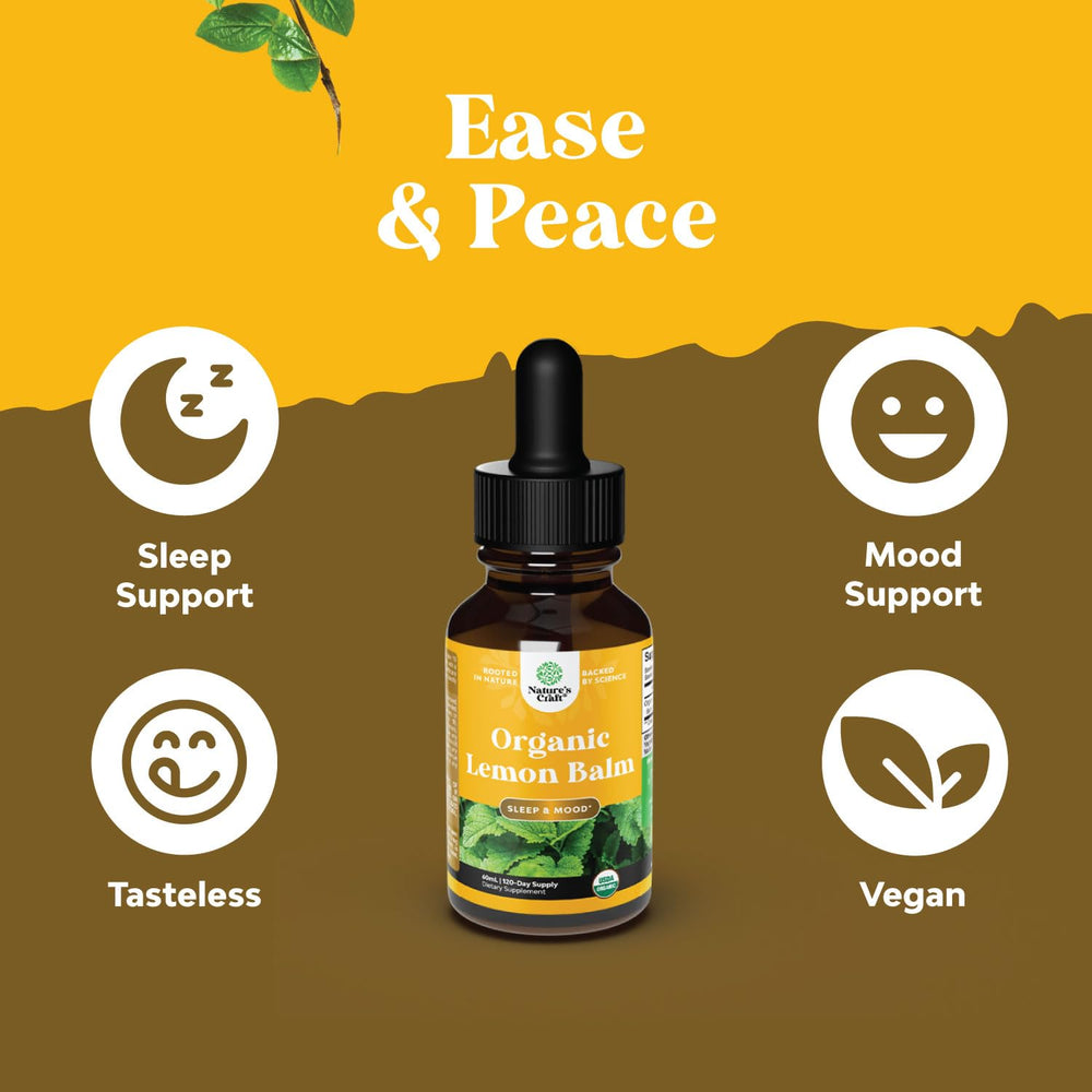 Lemon balm extract packaging and drops
