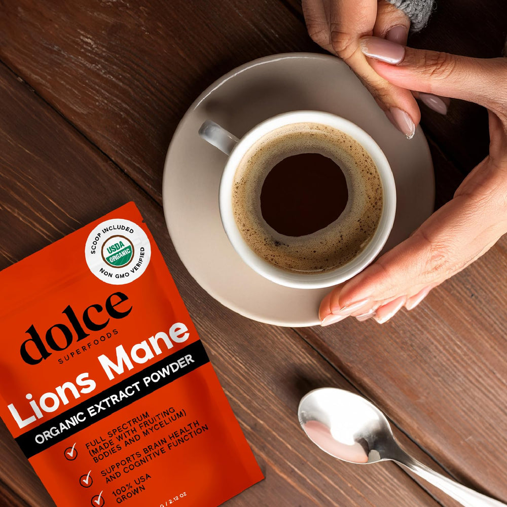Packaging for Organic Lion’s Mane Mushroom Powder