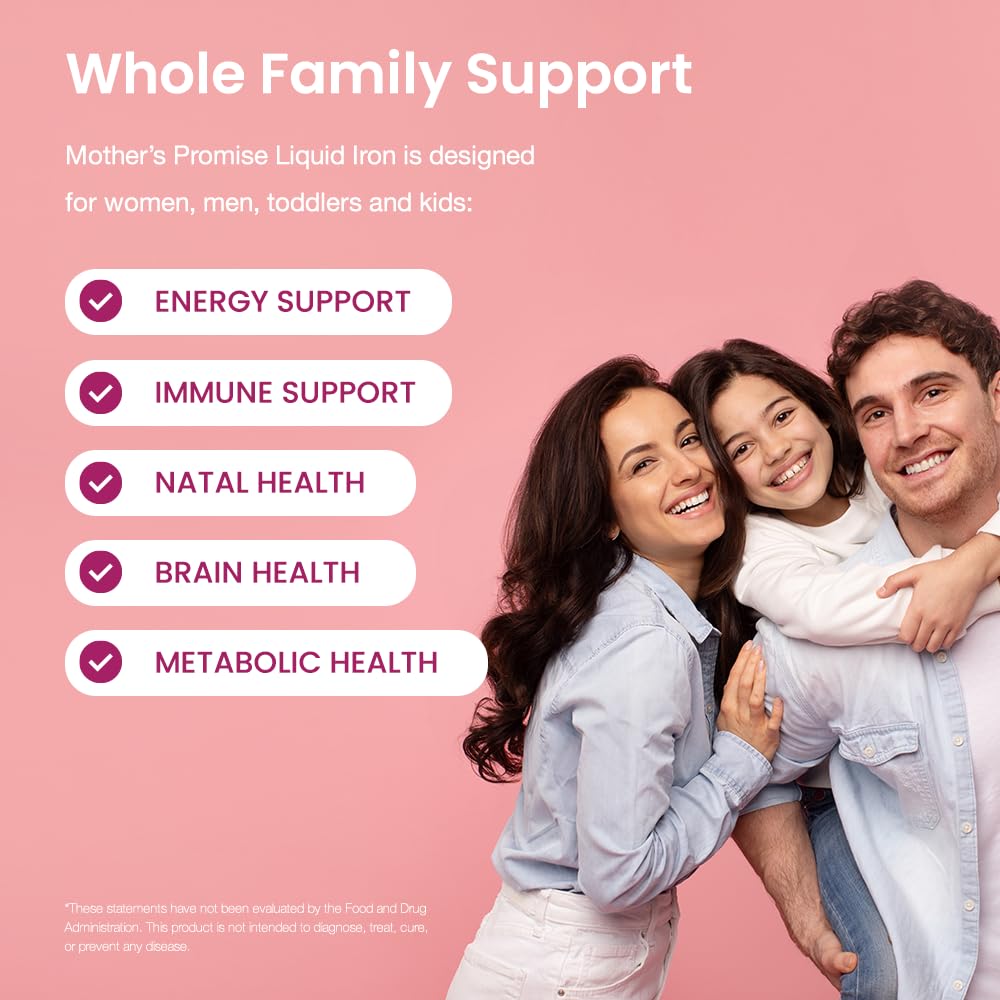 Family-friendly iron supplement suitable for prenatal and postnatal needs