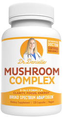 Organic Mushroom Complex for Immune Support with Lion's Mane, Cordyceps, and Reishi - 120 veggie caps