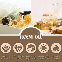 Indoor plant spray bottle labeled Neem Oil