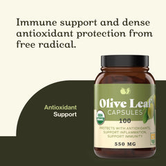 Two bottles of Complete Natural Products Organic Olive Leaf Capsules