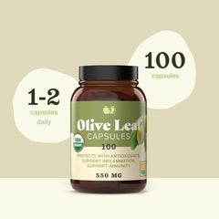 Quality seal on olive leaf capsules packaging