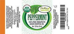 Organic peppermint essential oil suitable for diffuser use