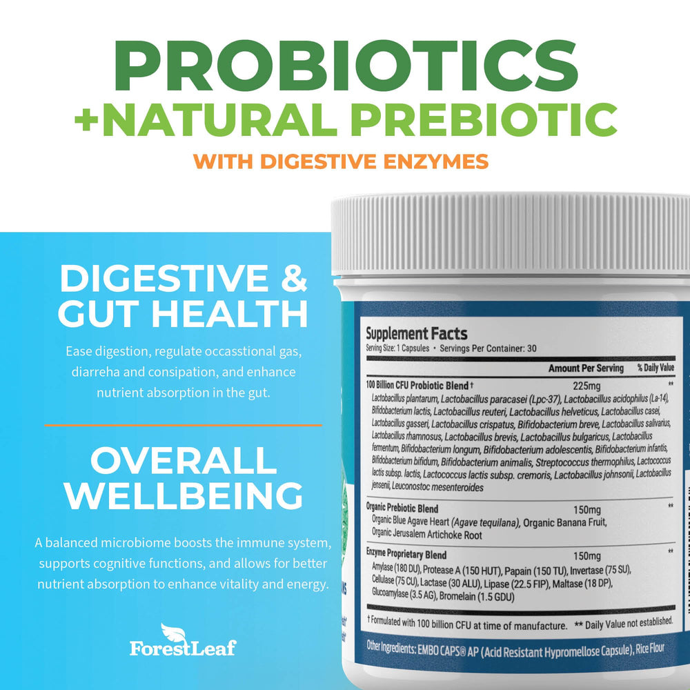 Organic prebiotics and delayed-release formula packaging