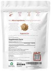 Organic red ginseng powder 200:1 from 6-year-old Panax Korean ginseng